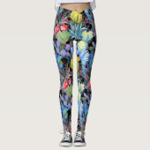 Cactus and Succulents Vibrant Southwest Waterverf Leggings (Voorkant)