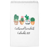 Cactus ans succulents in waterverf kalender (Hoes)