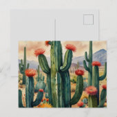 CACTUS ANSICHTKAART BRIEFKAART (Voorkant / Achterkant)