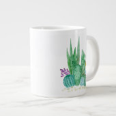 Cactus, aquarel grote koffiekop (Voorkant rechts)