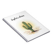 Cactus aquarel notitieboek (Rechterzijde)