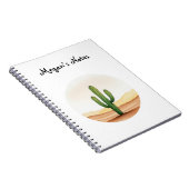 Cactus aquarel notitieboek (Rechterzijde)