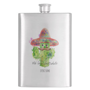 Cactus Art Mustache Pet Fiesta Eigen AZ Tekst Fun Flacon