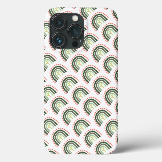 Cactus Art Patroon Kleurrijke Desert Rainbow Fun Case-Mate iPhone Case (Achterkant)