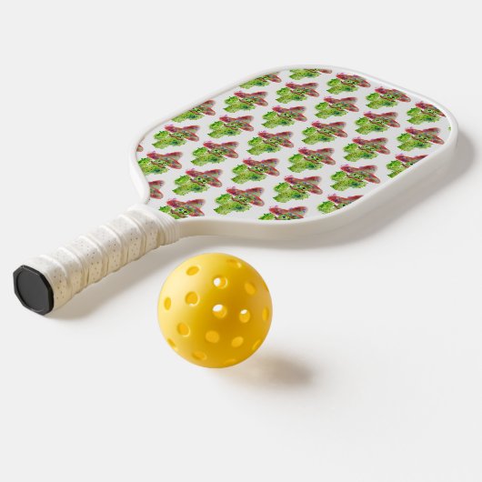 Cactus Art Sombrero Pet Eyes Fun Green Pickleball Paddle (Laag 2)