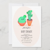 Cactus Baby Shower Kaart (Voorkant)