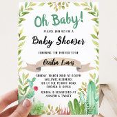 Cactus Baby Shower Kaart