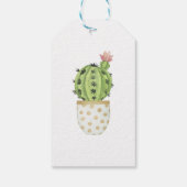Cactus Baby shower "Kan deze schattigheid niet aan Cadeaulabel (Achterkant)