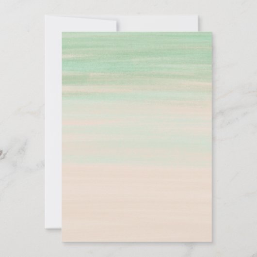 Cactus baby shower suitnodiging succulent kaart (Achterkant)