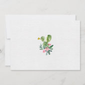 Cactus baby shower uitnodiging (Achterkant)