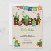 Cactus Baby shower uitnodiging | Cactus Theme (Voorkant)