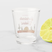 Cactus Bachelorette Party Desert Thema Shot Glas (Achterkant)