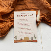 Cactus Bachelorette Party Scavenger Hunt Game Kaar Kaart