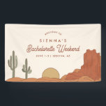 Cactus Bachelorette Welkomstbord, Woestijn Thema Spandoek<br><div class="desc">Dit is een sjabloon van een welkomstbord met een woestijnbachelorette met zuidwestelementen en een rodeo-gethematiseerde lettercombinatie. ALLE lettertypen en kleuren zijn bewerkbaar // Voor overeenkomende items, bezoek dan het "BETTY" collectie in de Sincerely By Nicole Zazzle winkel. * Als u van dit ontwerp houdt maar het niet beschikbaar voor iets...</div>