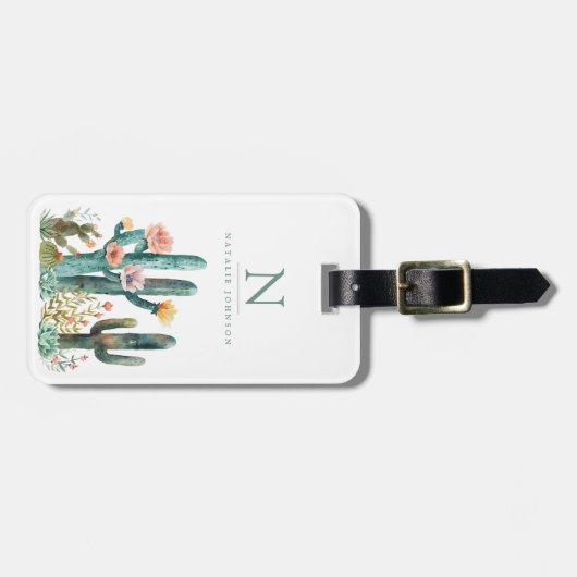 Cactus bagage labels (Voorkant horizontaal)
