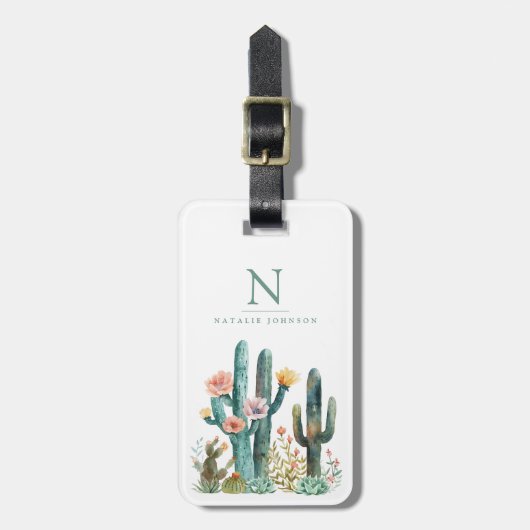 Cactus bagage labels (Voorkant verticaal)