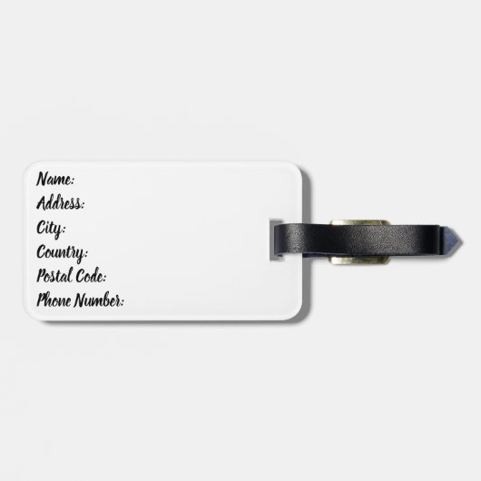 Cactus Bagagelabel (Achterkant horizontaal)