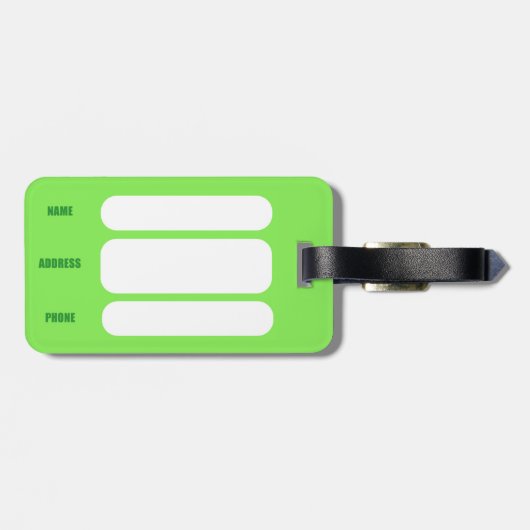 Cactus Bagagelabel (Achterkant horizontaal)