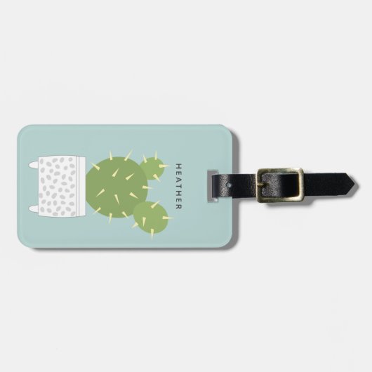 Cactus Bagagelabels (Voorkant horizontaal)