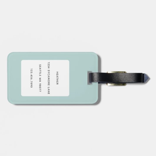 Cactus Bagagelabels (Achterkant horizontaal)