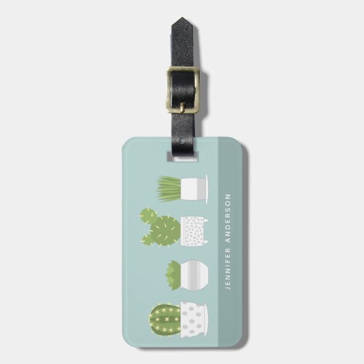 Cactus Bagagelabels (Voorkant verticaal)