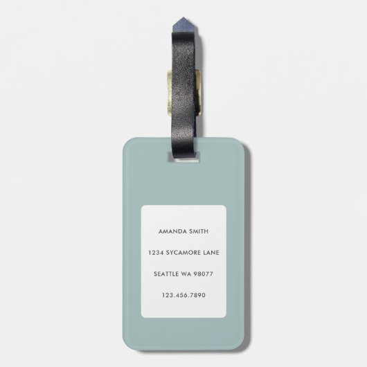 Cactus Bagagelabels (Achterkant verticaal)