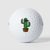 Cactus bandido ninja gemaskeerd stiekeme bandiet golfballen (Voorkant)