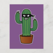 Cactus bandido ninja masky bandit briefkaart (Voorkant)