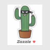 Cactus bandido ninja masky bandit sticker (Vel)