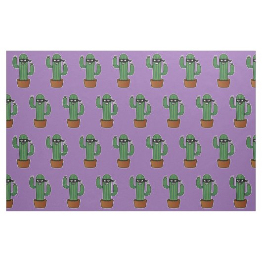Cactus bandido ninja masky bandit stof (Fat Quarter)