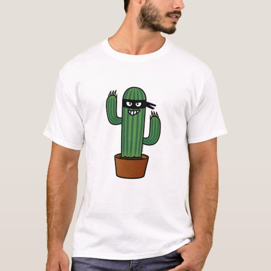 Cactus bandido ninja masky bandit t-shirt (Voorkant)