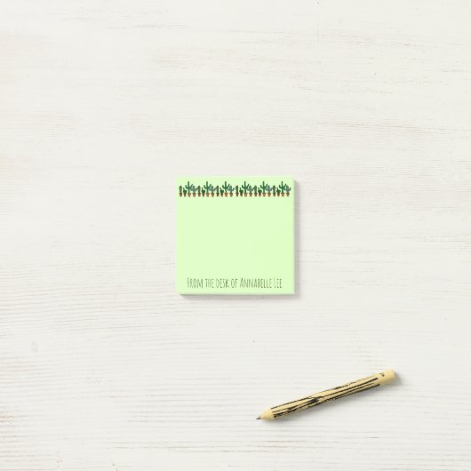 Cactus Banner Post-it® Notes (Op bureau)