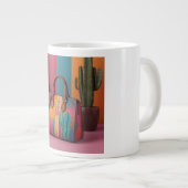 Cactus-Based Vegan Leather Supple Texture Grote Koffiekop (Voorkant rechts)