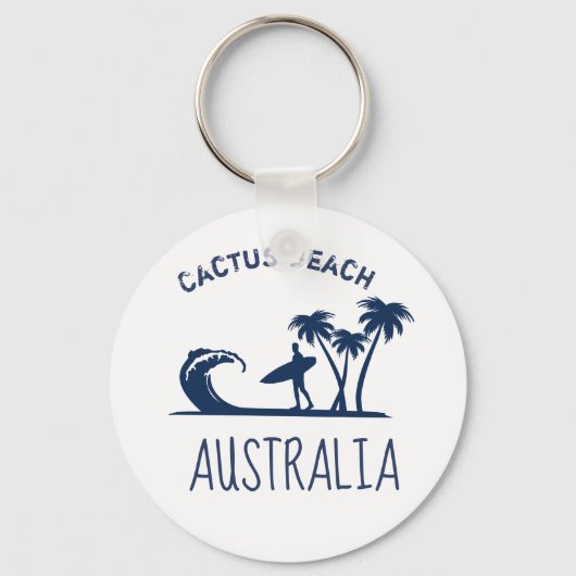 Cactus Beach Surfing Australia Sleutelhanger (Voorkant)