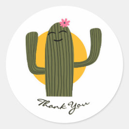 Cactus Bedankt Sticker