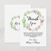 Cactus Bedankt voor de kaarten met het grote feest (Voorkant / Achterkant)