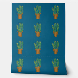 Cactus behang