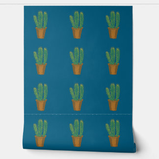 Cactus behang
