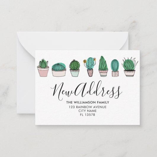 Cactus Bewegende Aankondiging Planten (Voorkant)