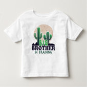 Cactus Big Brother in Training Baby Aankondiging Kinder Shirts (Voorkant)