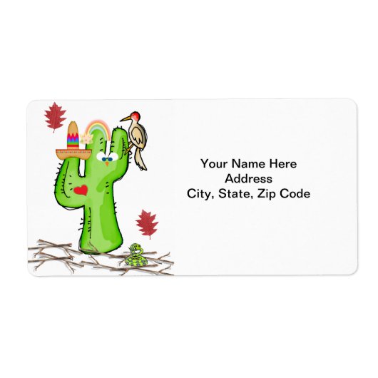 Cactus Bird Snake Labels (Voorkant)