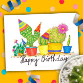 Cactus Birthday briefkaart van Nicole Janes