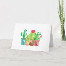 Cactus Blank Note Kaart