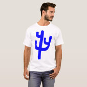 Cactus - blauw t-shirt (Voorkant volledig)