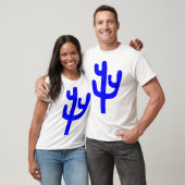 Cactus - blauw t-shirt (Unisex)