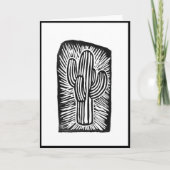 Cactus Block print Kaart (Voorkant)