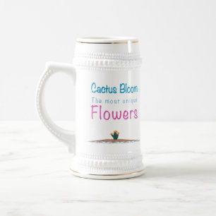 Cactus bloeit de meest unieke bloemen bierpul