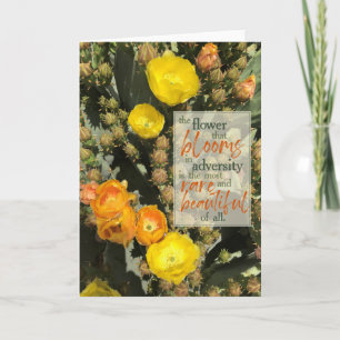 Cactus Bloem   Aanmoediging Inspiratie Spreuk Ca Kaart