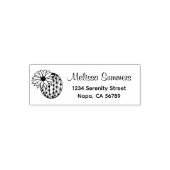 Cactus Bloem Adres Zelfinktende Stempel (Design)