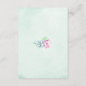 Cactus Bloem Bruiloft Wishing Well Kaarten (Achterkant)